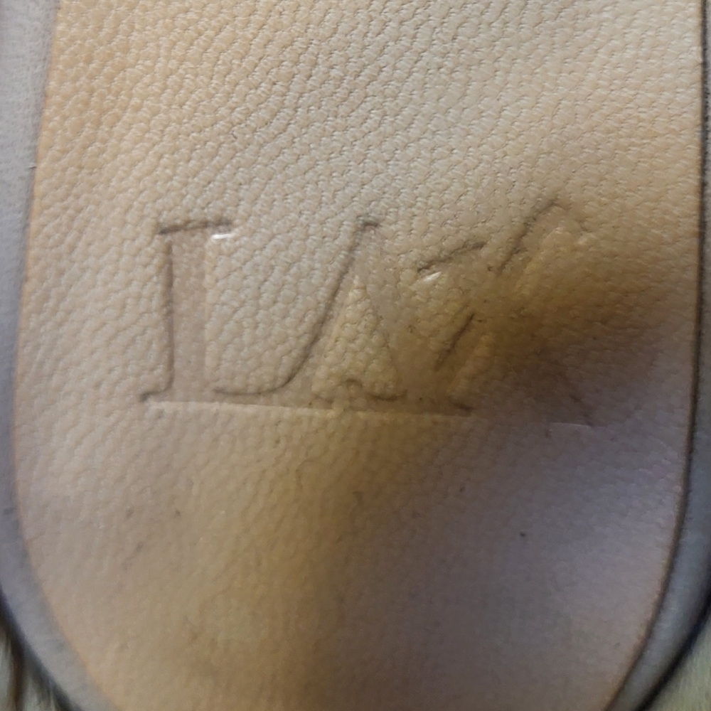 LAX Tan Leather Block Heel Ankle Strap Mules - Size 37 (USA 6.5-7) - Picture 3 of 5